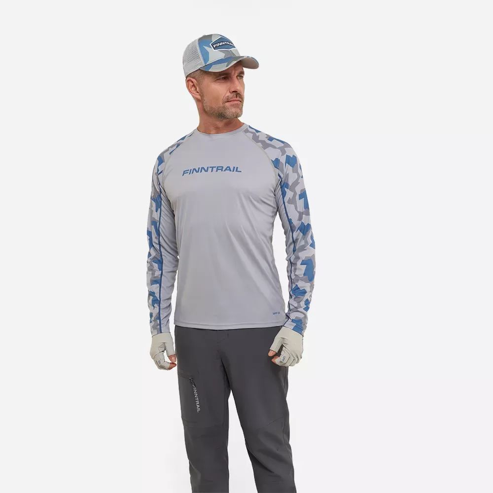 UPF 50 Krekls FINNTRAIL WAVE GREY 6612