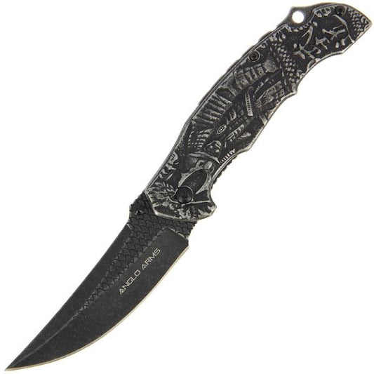 Anglo Arms Samurai lock knife,  saliekamais nazis ar Samuraja 3D emblēmu