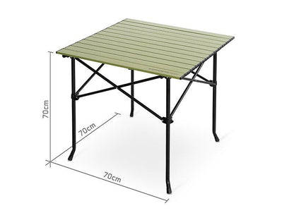 Delphin Folding table CAMPSTA Mega / Salokāms galds 70x70x70cm