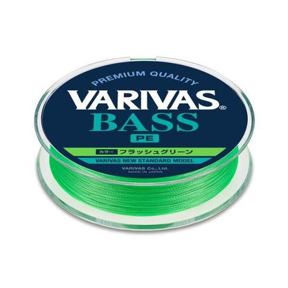 Varivas BASS PE X4 Green, Pītā 4 dzīslu aukla zaļā krāsā no Japānas - 150m