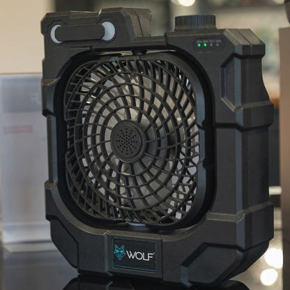 WOLF X50 Portable Fan, Pārvietojams ventilators / lampa / powerbank