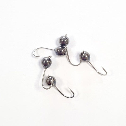 FISH ON Tungsten Nano Jig Black Nickel 5pcs. hook size #12/ volframa džiggalvas nano ēsmai