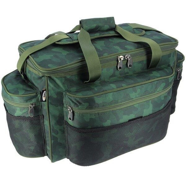 NGT Carryall 093 ,  Liela makšķerēšanas soma ar 4 nodalījumiem Camo/Zaļa 68 x 35 x 34cm