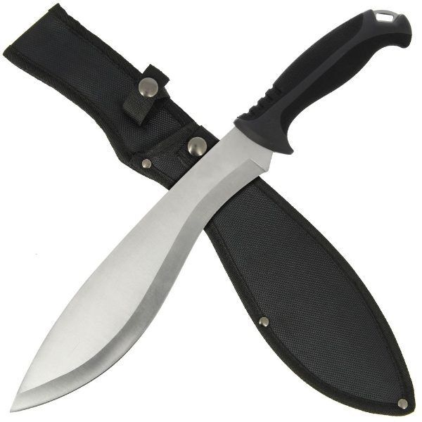 Anglo Arms Machete 633 - 16" Machete with Rubber Handle and Case / Mačete ar gumijas rokturi un ietvaru
