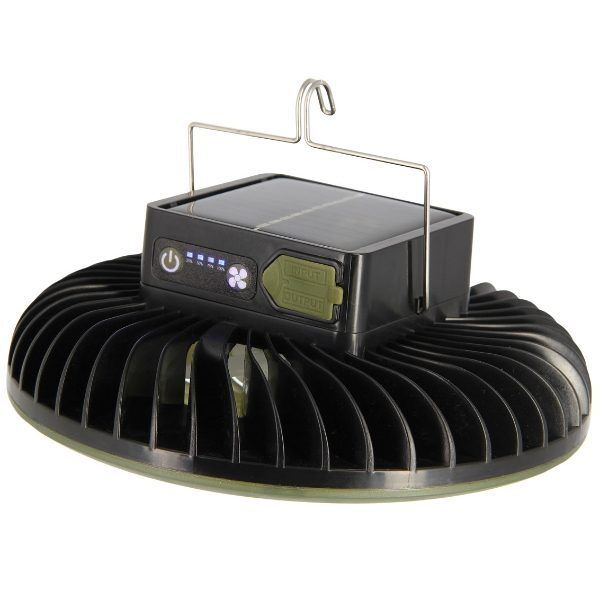 NGT Dynamic Fan - USB Rechargable 3600mAh Fan with Light and Powerbank / Lādējams ventilators ar gaismiņu un iebūvētu powerbanku