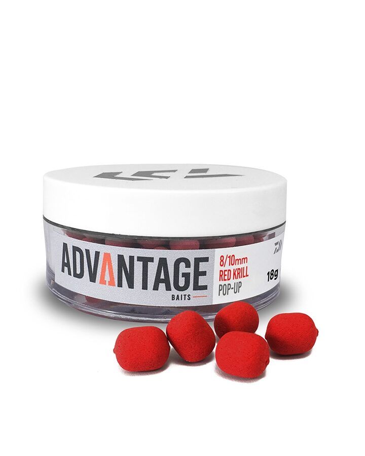 Daiwa Advantage Pop Up 8mm/10mm , Red krill vai dzeltenie.