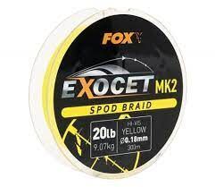 FOX EXOCET® MK2 SPOD & MARKER BRAID, Spod un marķēšanas pītā aukla 0,18mm/300m