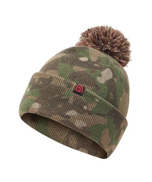 Trakker CAMO BOBBLE HAT, Kamuflāžas siltā ziemas cepure ar bumbuli