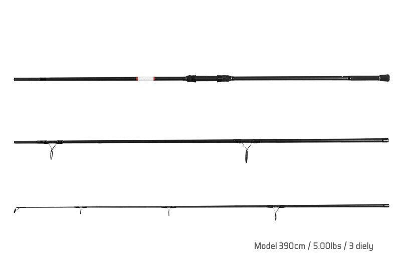 SPOD kāts Delphin BOMBER 390cm/5.00lbs/3 parts