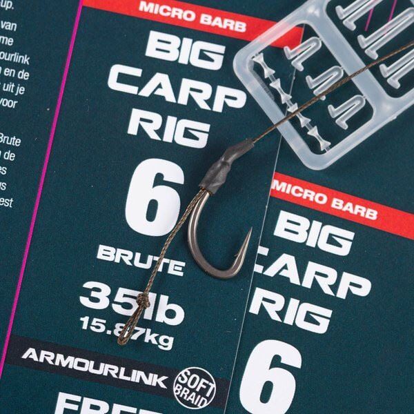 NASH BIG CARP RIG, Gatavā lielo karpu pavada ar Brute āķiem