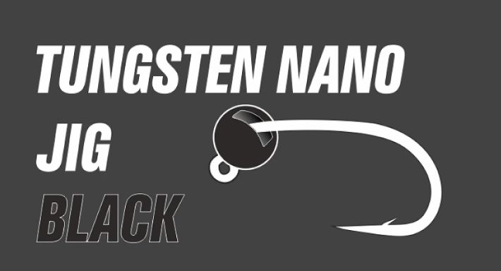 Tungsten Jig Head Tungsten Nano Jig #12 0.1g-1.4g Anodized Black