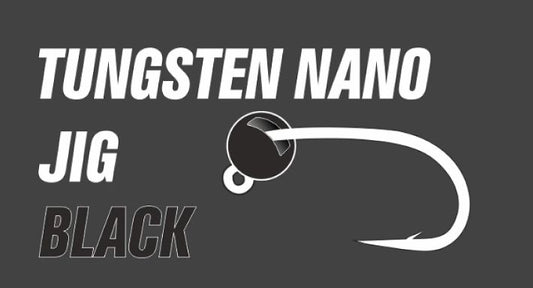 MB Lures volframa Nano Jig #12 0.1g - 1.4g Anodēts melns / Tungsten Nano Jig #12 0.1g-1.4g Anodized Black
