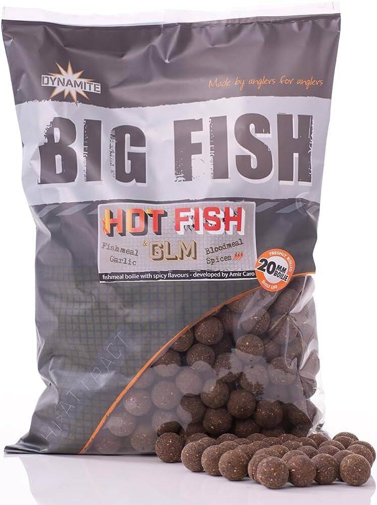 Dynamite baits 20mm Hot Fish & GLM Boilas, Asās boilas ar GLM 1,8kg