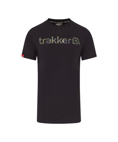 Trakker CR Logo T-Shirt Black Camo , Melnas kamuflāžas Logo apdrukas T-krekls - dažādi izmēri