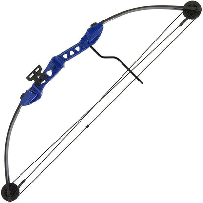 29LB Sonic Block Compound Bow Blue / Zils compound tipa loks ar 14kg atvilkšanas spēku + bultas (Youth Compound Bow)