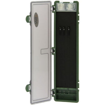 NGT Plastic Stiff Rig Wallet with Pins, Kastīte āķu un pavadiņu uzglabāšanai