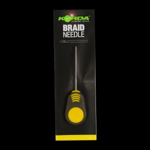 Korda Braided Hair Needle 7 cm (yellow), Pītās auklas / mata adata - dzeltena