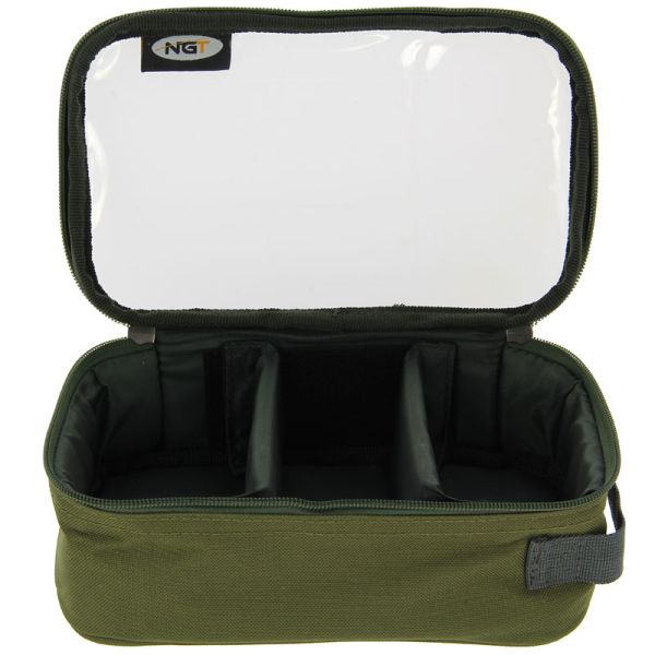 NGT 3 Way 'Clear Top' Deluxe Lead Bag , Svinu somiņa Clear top
