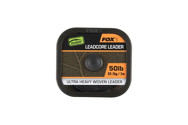 FOX EDGES™ NATURALS LEADCORE LEADER 50 lb / 22,7 kg Ultra Heavy Woven Leader 7m