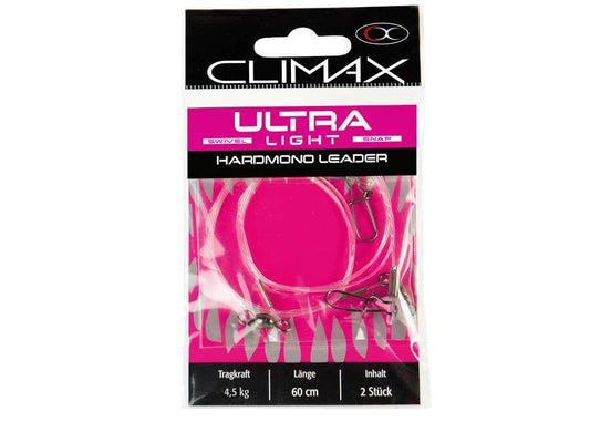 Climax Ultra Light Hard Mono Leader 4,5 kg 60 cm 2er Pack