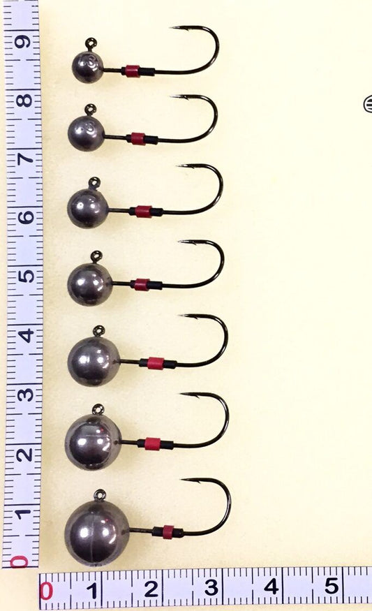 FISH ON Volframa džiggalva jig head ar MEITO #4 āķi 1.3gr - 10.6gr