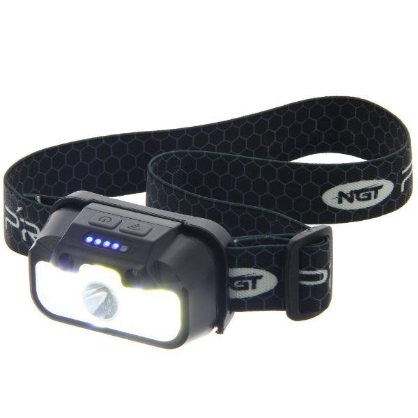 NGT Profiler Headlight - 330 Lumens USB Rechargable Motion Sensor Headlight with Case / Galvas lampa