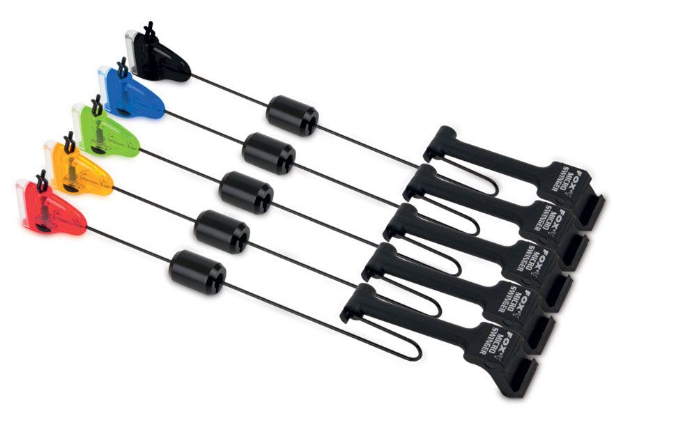 FOX Micro Swinger - 4 Rod Set (R,O,G,B) or 3 rod (R O G), 4 vai 3 mikro svingeru komplekts futrālī