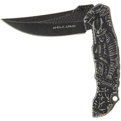 Anglo Arms Samurai lock knife,  saliekamais nazis ar Samuraja 3D emblēmu