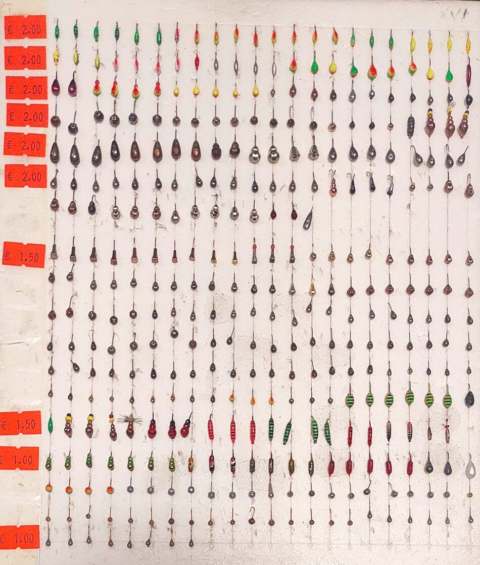 Ziemas māneklis , svina mormiška un wolframa , dažādi izmēri un svari