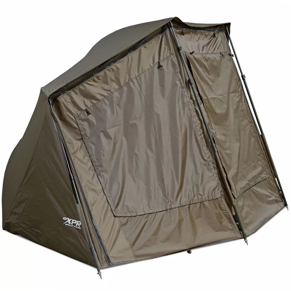NGT XPR Shelter - Brolly system with Zip on Front, Lietussarga tipa telts ar rāvējslēdzēju priekšu