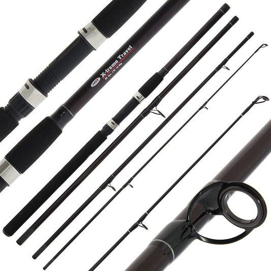 NGT X-Treme 9ft 4pc Travel Rod, Ceļojumu makšķerkāts 2.7m