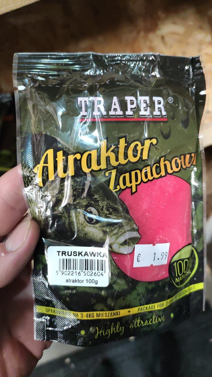 Aromatizētājs Traper Atraktor 100g zemeņu garša