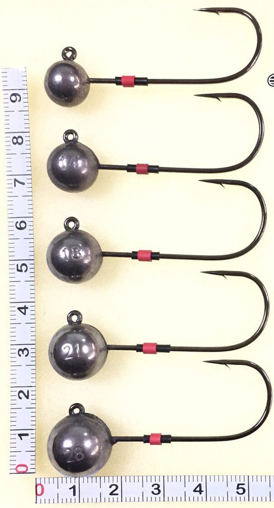 Fish On Volframa džiggalva jig head ar MEITO #5/0 āķi 10.6gr - 28gr