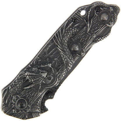 Anglo Arms Dragon lock knife,  saliekamais nazis ar pūķa 3D emblēmu