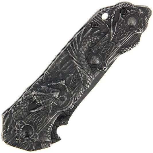 Anglo Arms Dragon lock knife,  saliekamais nazis ar pūķa 3D emblēmu