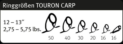 SPORTEX Touron carp, 4 daļīgais Karpu makšķerkāts 13ft/3,9m