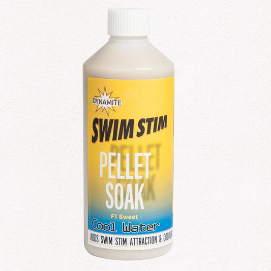 Dynamite Swim Stim Pellet Soak – F1 Sweet Cool Water, Pelešu likvīds- F1 Salds Aukstam ūdenim