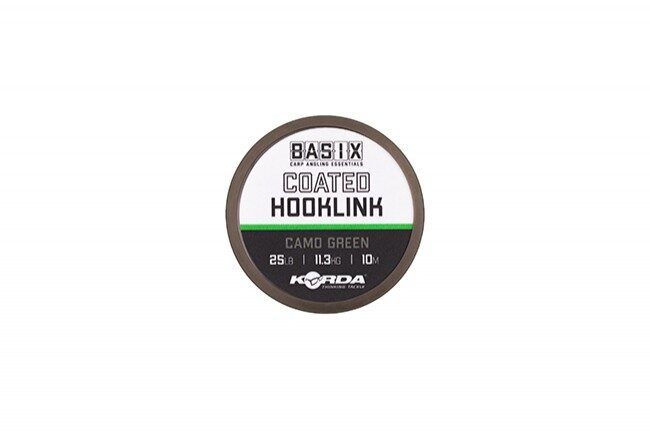 KORDA Basix Coated Hooklink, pavadmateriāls ar pārklājumu / 10m