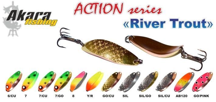 AKARA «River Trout» Action SH (šūpojošs, 11 g, 45 mm)