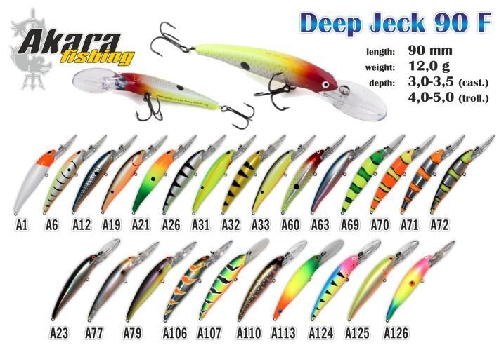 AKARA Deep Jeck 90 F (90mm, 12g, 3-3.5m)