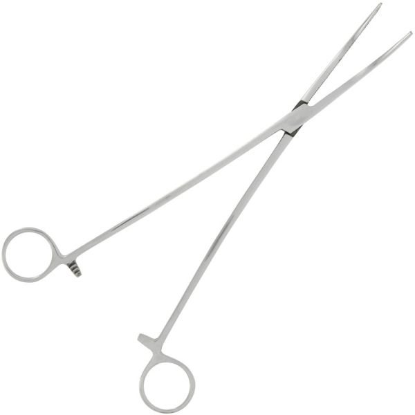 NGT 25cm knaibles āķu izņemšanai, ieliektas, 10" Stainless Steel Forceps
