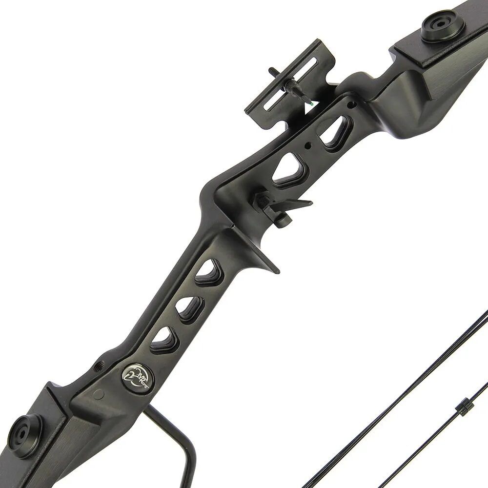 29LB Sonic Block Compound Bow Black, Melns compound tipa loks ar 14kg atvilkšanas spēku + bultas (Youth Compound Bow)
