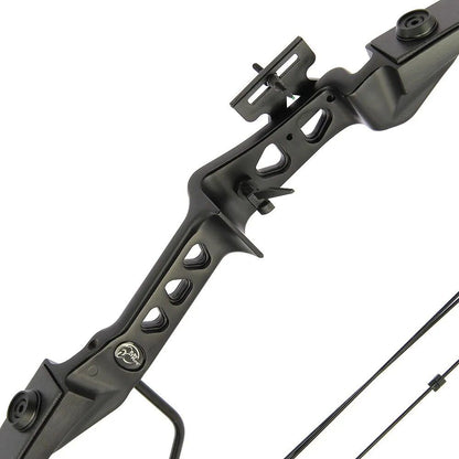 29LB Sonic Block Compound Bow Black, Melns compound tipa loks ar 14kg atvilkšanas spēku + bultas (Youth Compound Bow)