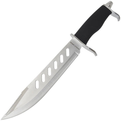 Nerūsējoša tērauda Medību nazis ar gumijas rokturi, 15" Knife with Rubber Handle