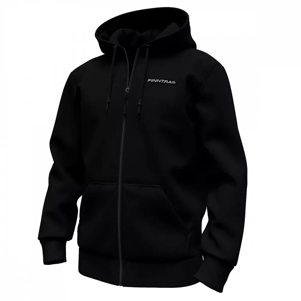 Hūdijs FINNTRAIL LOGO ZIP 6825 BLACK