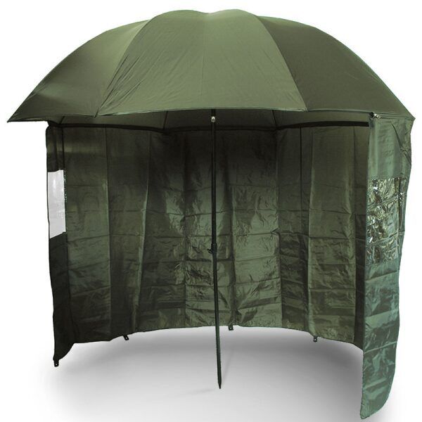 NGT 45" Green Brolly with Sides , Zaļš lietussargs ar sienu  - 180cm diametrs .
