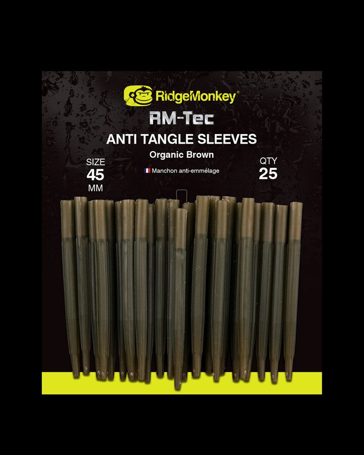 Ridge Monkey RM-Tec Anti-Tangle Sleeves, Gumijas pretsapīšanās Uzmavas