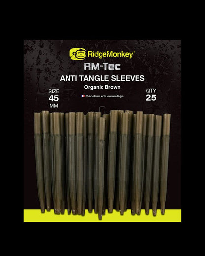 Ridge Monkey RM-Tec Anti-Tangle Sleeves, Gumijas pretsapīšanās Uzmavas