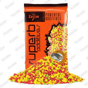 JAUNUMS! CZ SuperB Additive Crumbs Floating or Sinking, Peldošas un grimstošas krāsainās barības drupatas