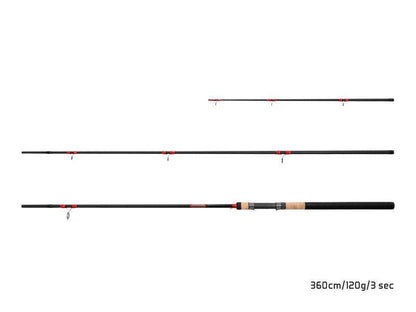 Fīderis Delphin LEEDER Feeder + 2 tips 360cm/120g